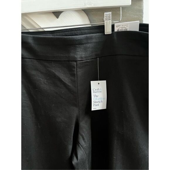 Croft & Barrow Black Effortless Stretch Pants sz 18P NWT - Picture 4 of 9